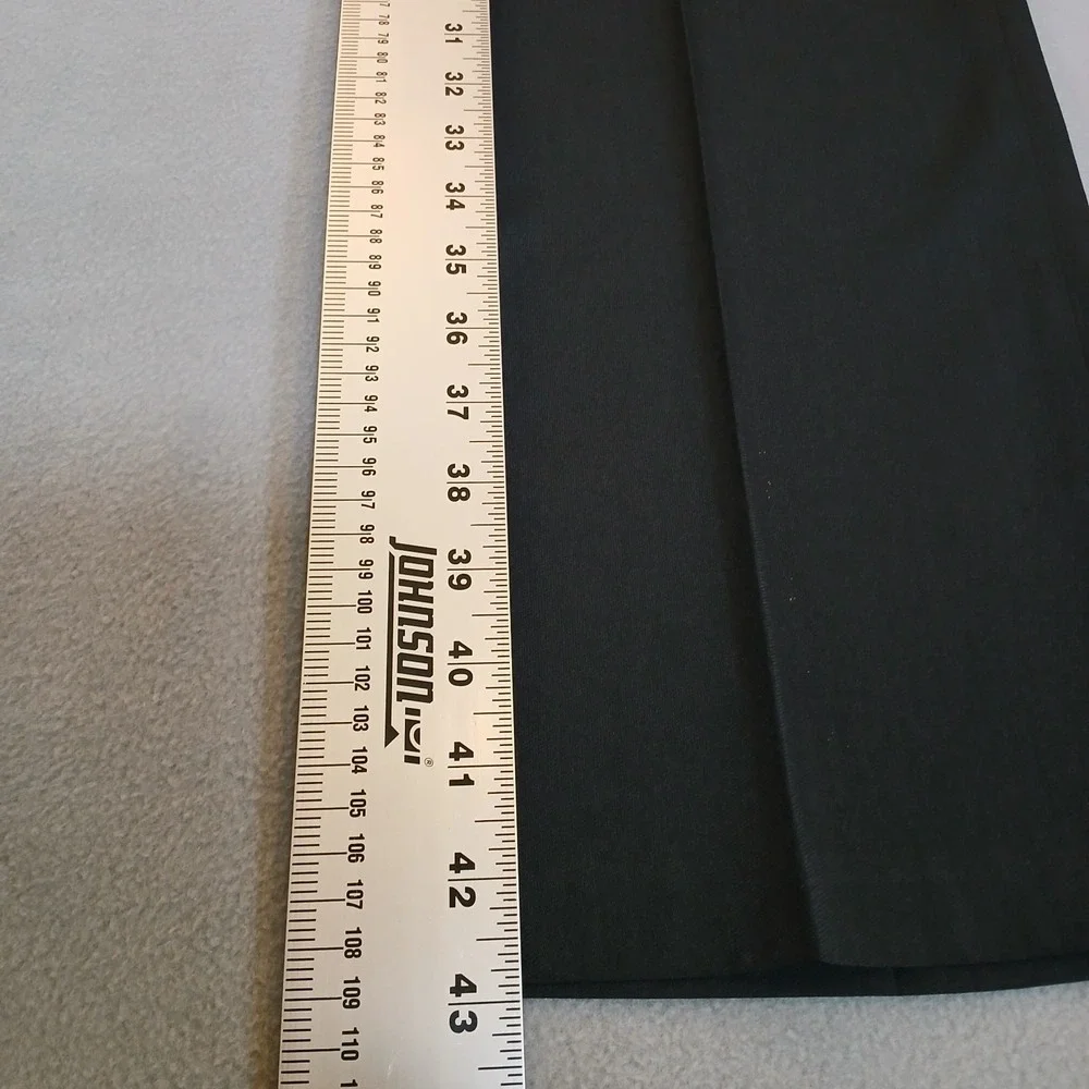 Haggar Smart Fiber Dress Pants Flat Front Classic Fit Black Men's 32X32 NWT